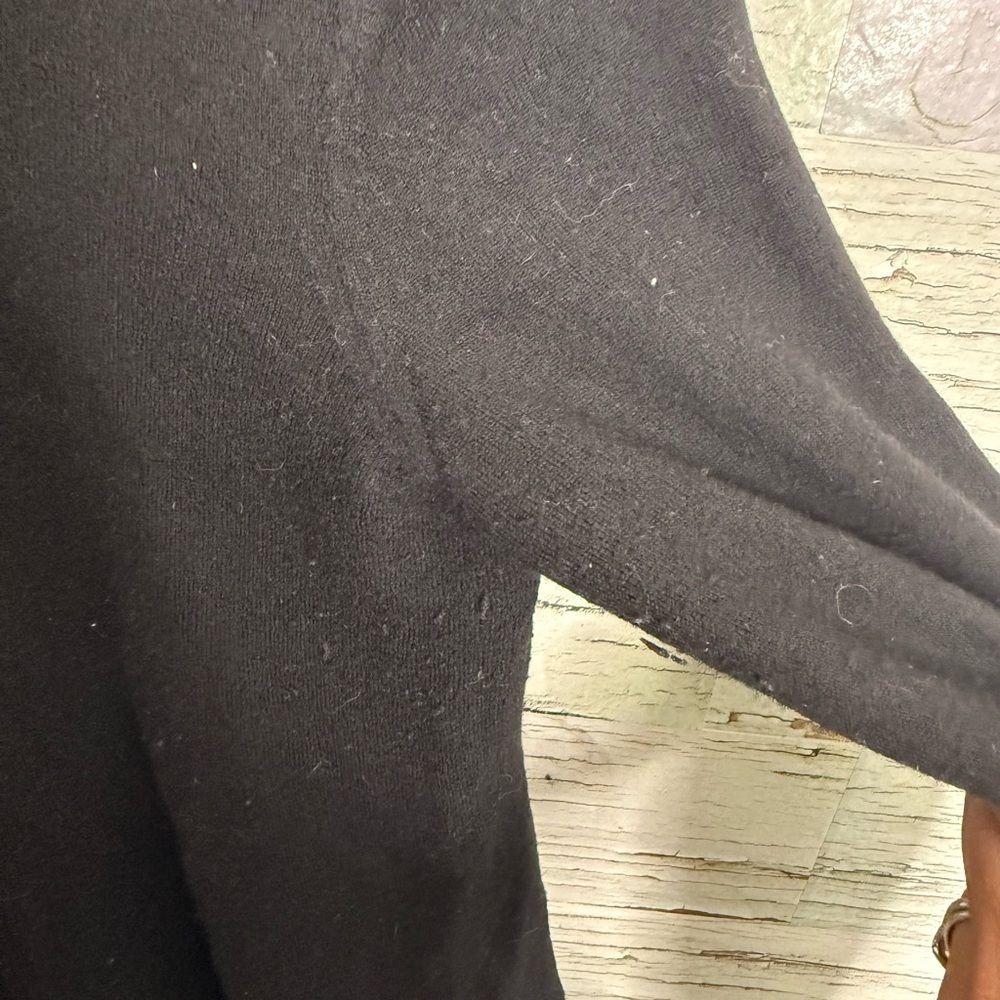 Proenza Schouler dress long sleeve blue black wool silk size xs oversized - Picture 3 of 10